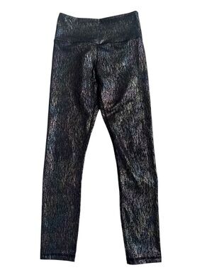 Zyia Black Vertical Mirage Light n Tight Hi-rise 7/8 Leggings Rainbow Women’s 2